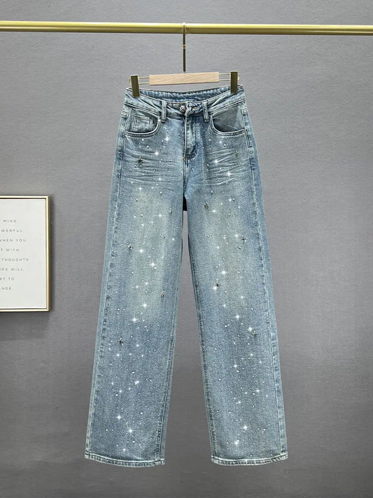 Glitter Jeans Straight Fit
