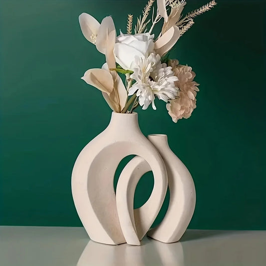 Scandinavische moderne keramische vaas set van 2