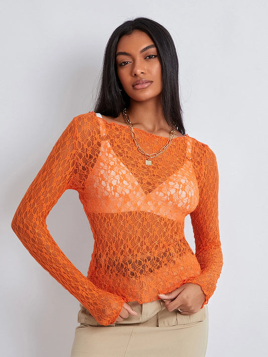 Sheer Mesh Top